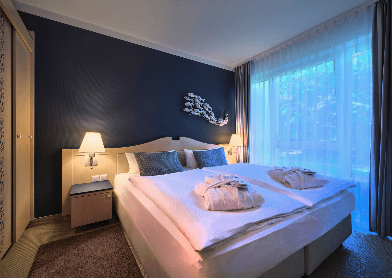 Modernes Hotelzimmer Dorint Seehotel Binz Therme