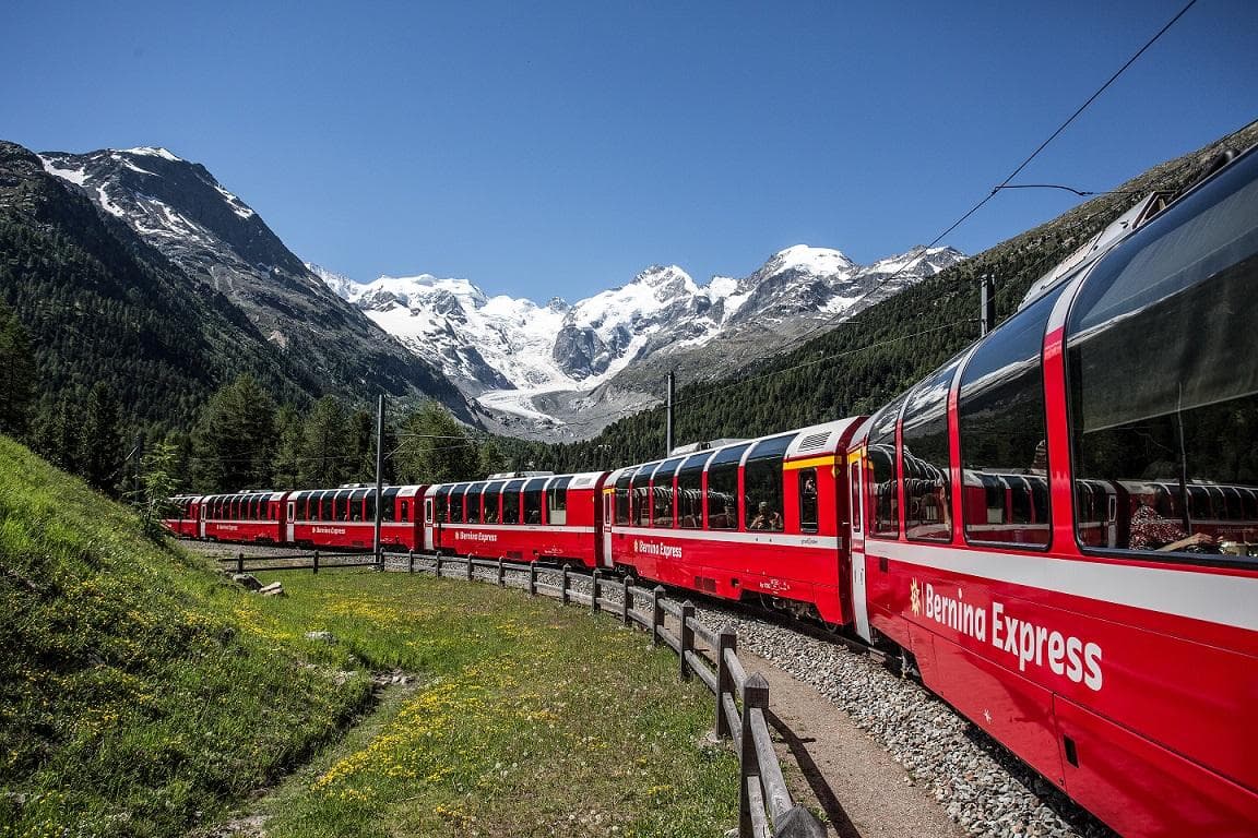 Erstklassig durch Graubünden inkl. Bernina- & Glacier Express