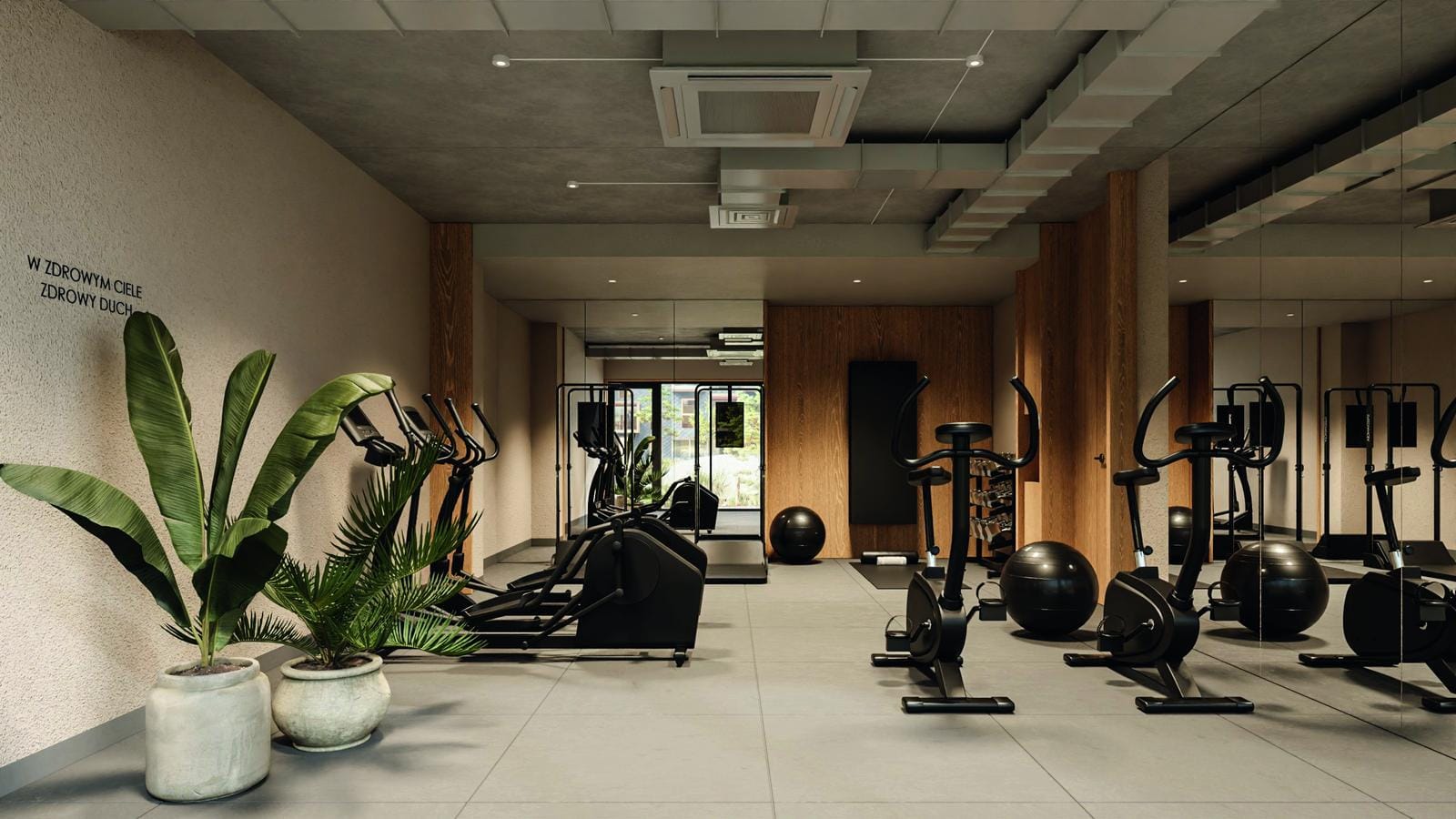 Modernes Fitnessstudio Nickel Resort & WellNest