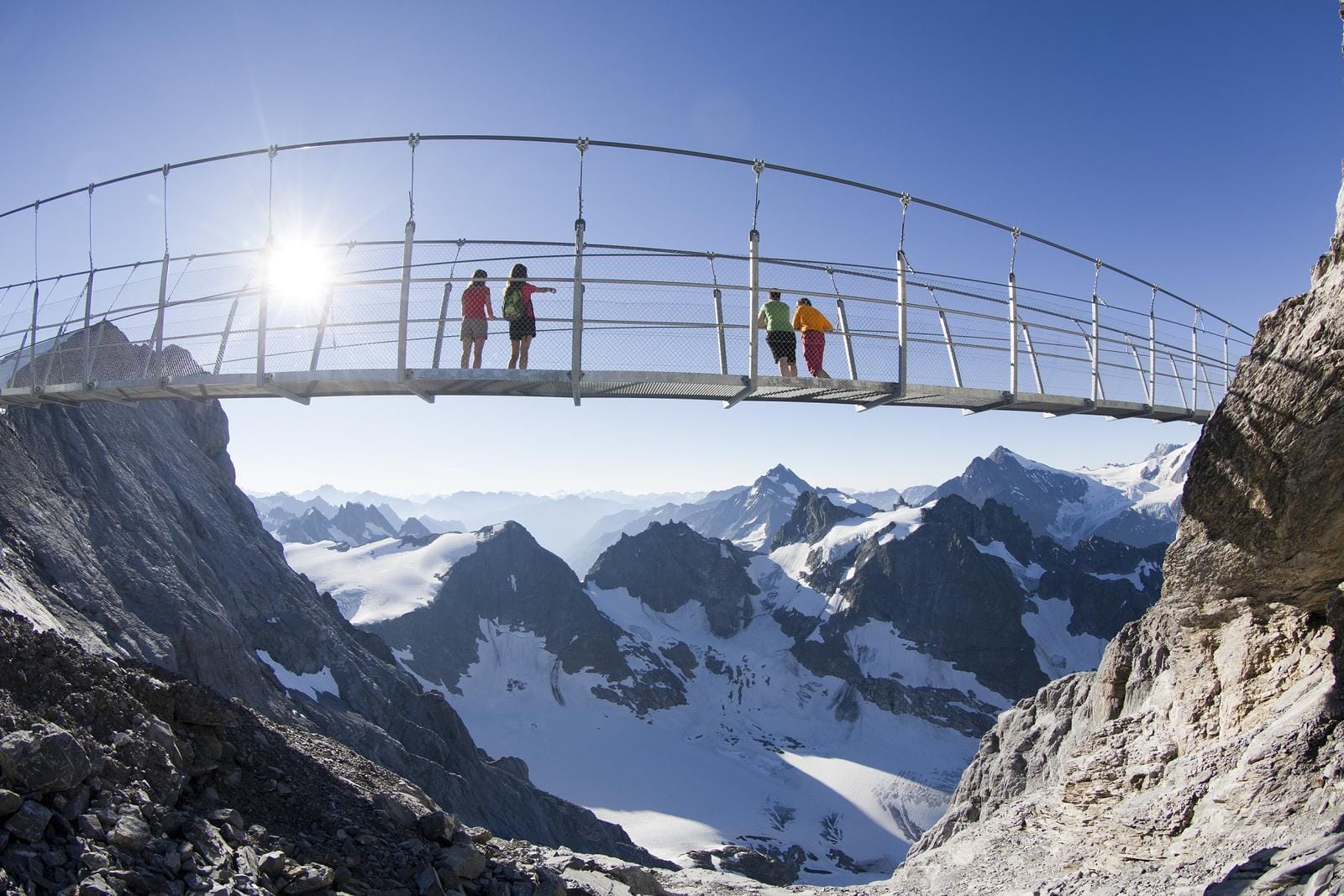 Cliff Walk auf dem Titlis - höchste Hängebrücke Europas